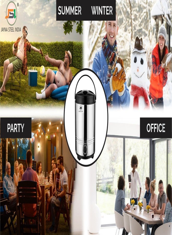 JSI إبريق ماء من الفولاذ المقاوم للصدأ من JSI، سعة 3 لترات | معزول حرارياً بمادة البولي يوريثان، يحافظ على الماء ساخناً وبارداً، مثالي للمنزل والمطبخ والمكتب | ترمس/إبريق شاي ساخن | مقبض سهل الحمل | هدية مثالية - Image 4